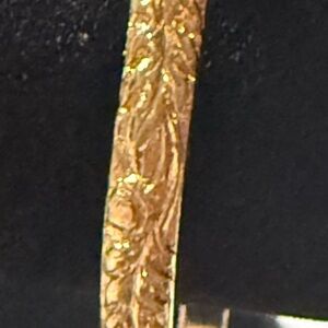 Monet thin Gold-Tone Textured Women's Bangle Bracelet